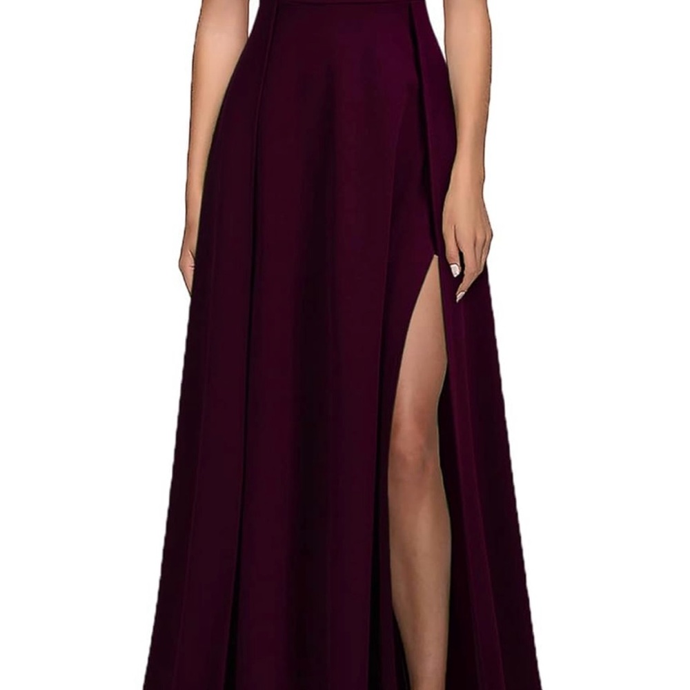 Elegant Burgundy Evening Gown- Worn Once